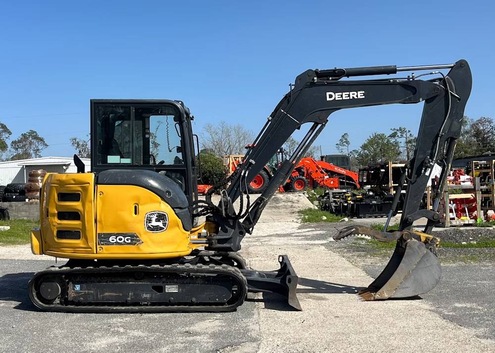 
								2023 John Deere 60G Excavator Backhoe Aux Hyd Thumb Bucket Cab Dozer full									