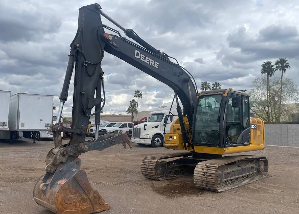 
								2016 John Deere 130G Excavator Trackhoe Cab Aux Hyd Thumb QC full									