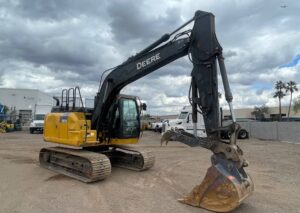 2016 John Deere 130G Excavator Trackhoe Cab Aux Hyd Thumb QC