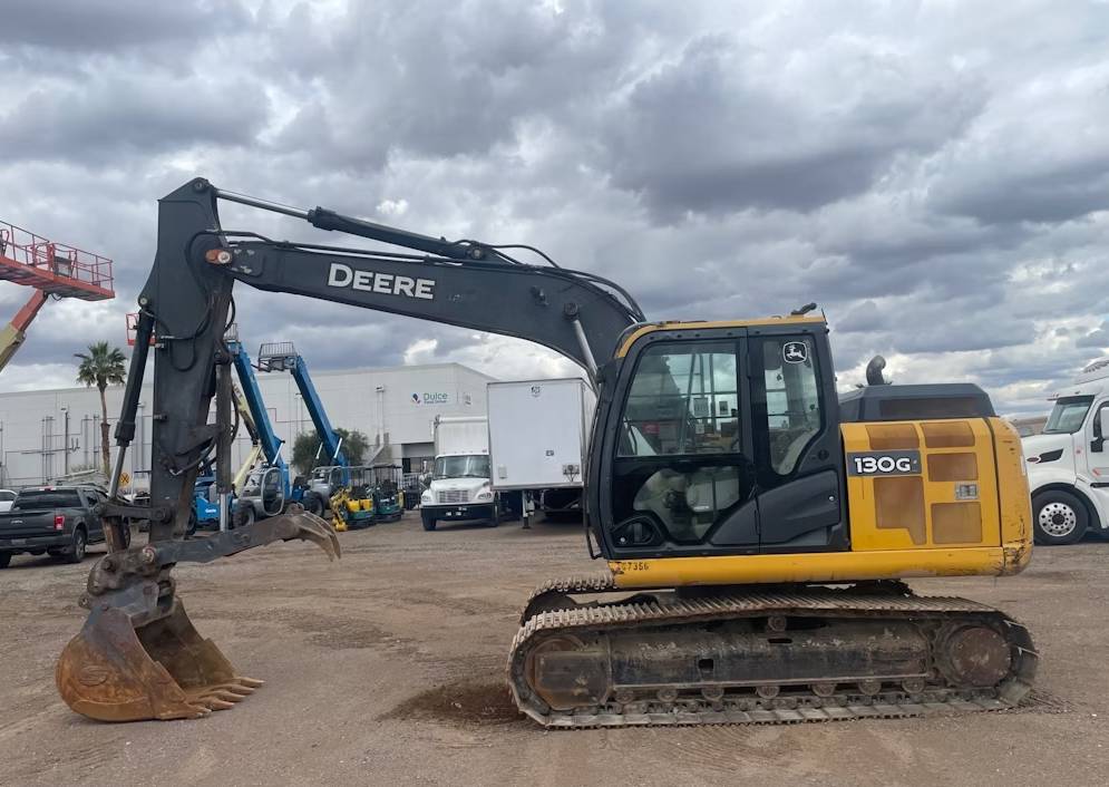 
								2016 John Deere 130G Excavator Trackhoe Cab Aux Hyd Thumb QC full									