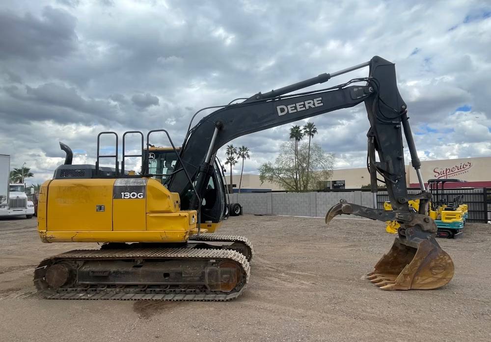
								2016 John Deere 130G Excavator Trackhoe Cab Aux Hyd Thumb QC full									