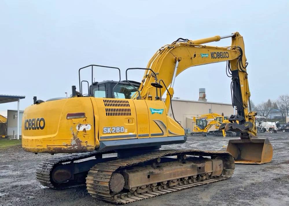 
								2014 Kobelco SK260LC-9 Excavator Trackhoe Thumb Aux Hyd QC Buckets AC full									