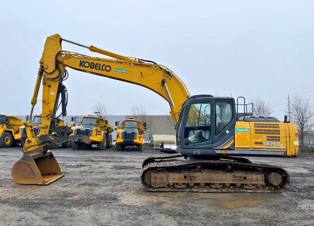 
								2014 Kobelco SK260LC-9 Excavator Trackhoe Thumb Aux Hyd QC Buckets AC full									