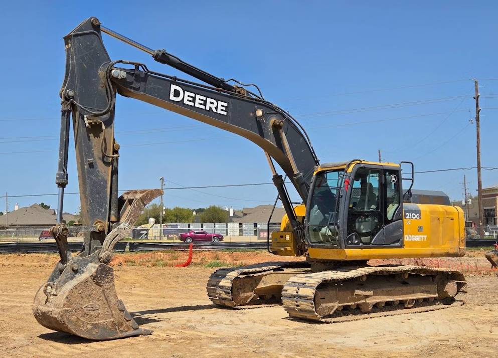 
								2019 John Deere 210G Excavator Trackhoe Backhoe Aux Hyd Thumb Bucket full									