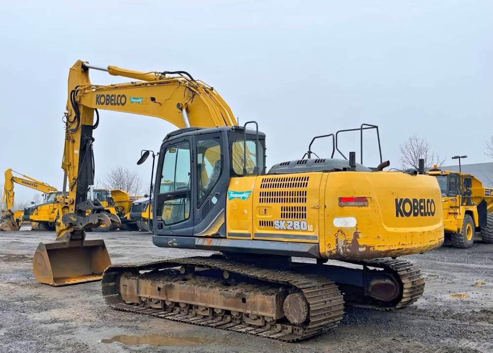
								2014 Kobelco SK260LC-9 Excavator Trackhoe Thumb Aux Hyd QC Buckets AC full									