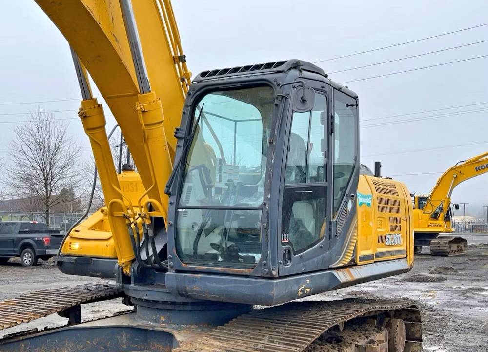 
								2014 Kobelco SK260LC-9 Excavator Trackhoe Thumb Aux Hyd QC Buckets AC full									