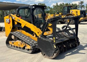 2022 Caterpillar 279D3 Skid Steer Track Loader Cab Mulcher High Flow Hyd
