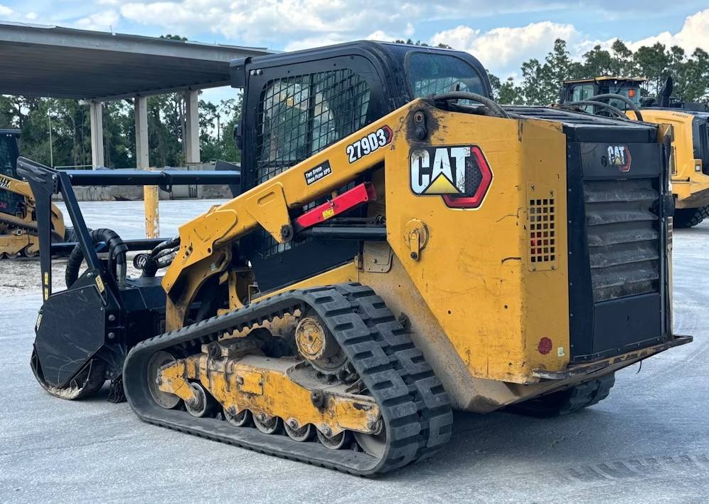 
								2022 Caterpillar 279D3 Skid Steer Track Loader Cab Mulcher High Flow Hyd full									