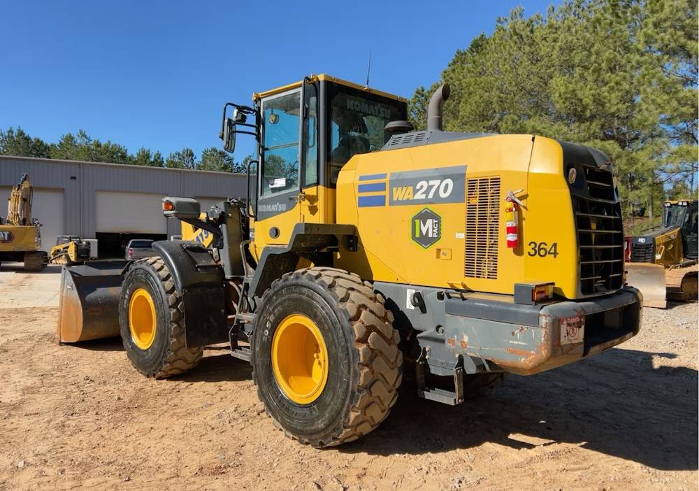 
								2020 Komatsu WA270-8 Articulating Wheel Loader Tractor A/C Bucket Forks full									