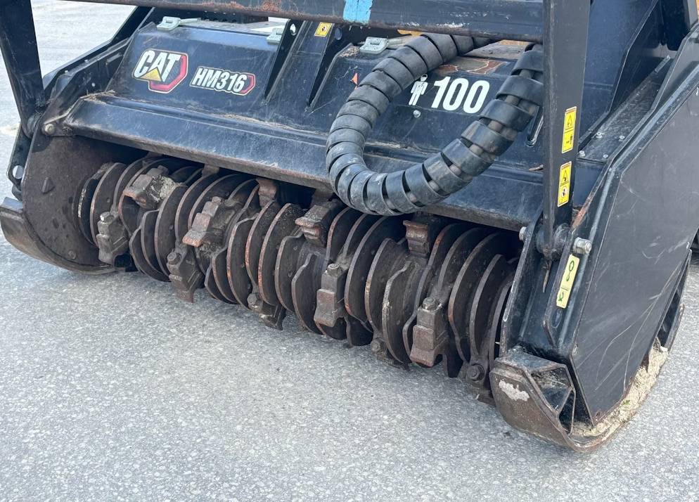 
								2022 Caterpillar 279D3 Skid Steer Track Loader Cab Mulcher High Flow Hyd full									