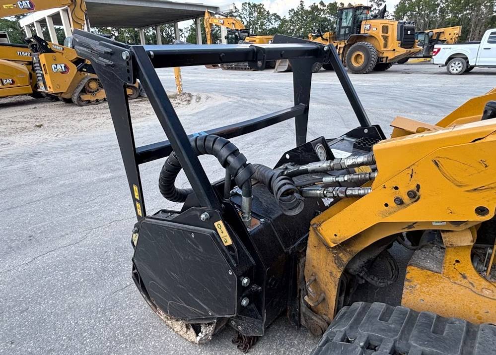 
								2022 Caterpillar 279D3 Skid Steer Track Loader Cab Mulcher High Flow Hyd full									