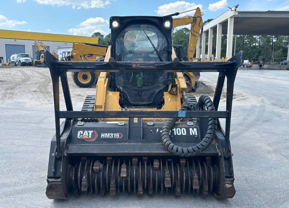 
								2022 Caterpillar 279D3 Skid Steer Track Loader Cab Mulcher High Flow Hyd full									