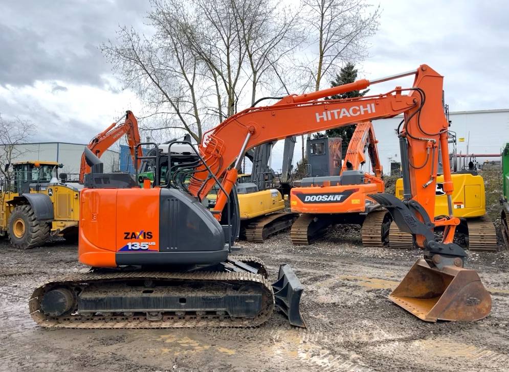 
								2018 Hitachi ZX135US-6N Excavator Trackhoe Dozer full									