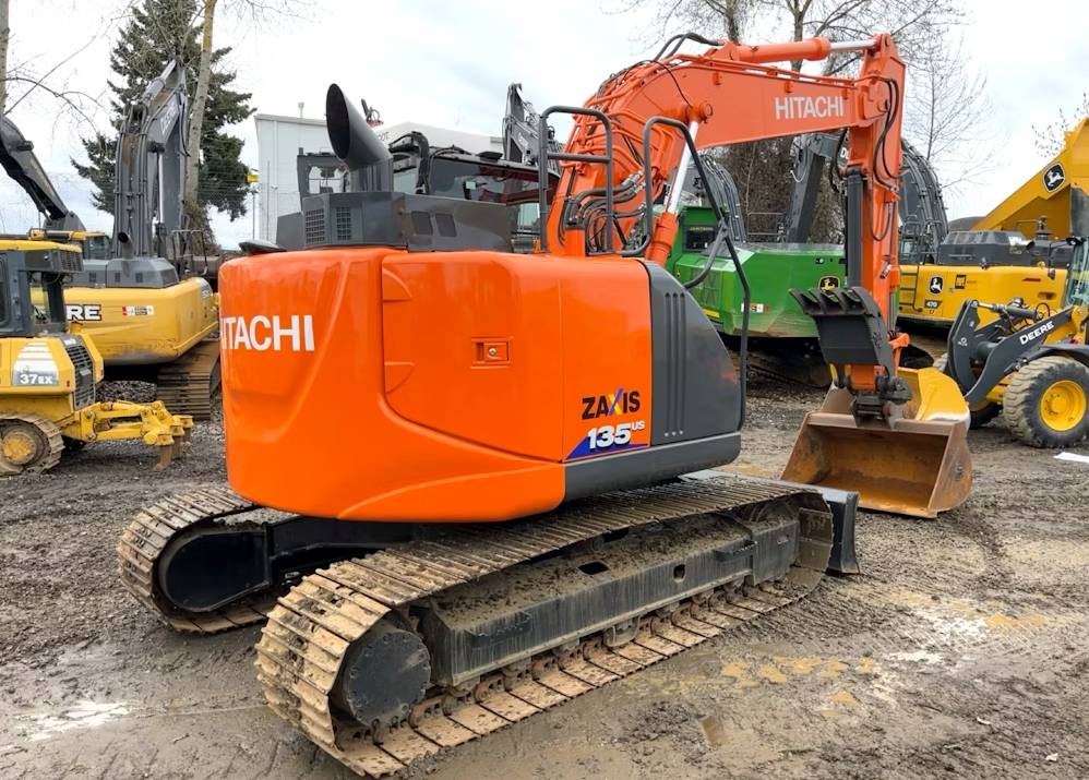
								2018 Hitachi ZX135US-6N Excavator Trackhoe Dozer full									