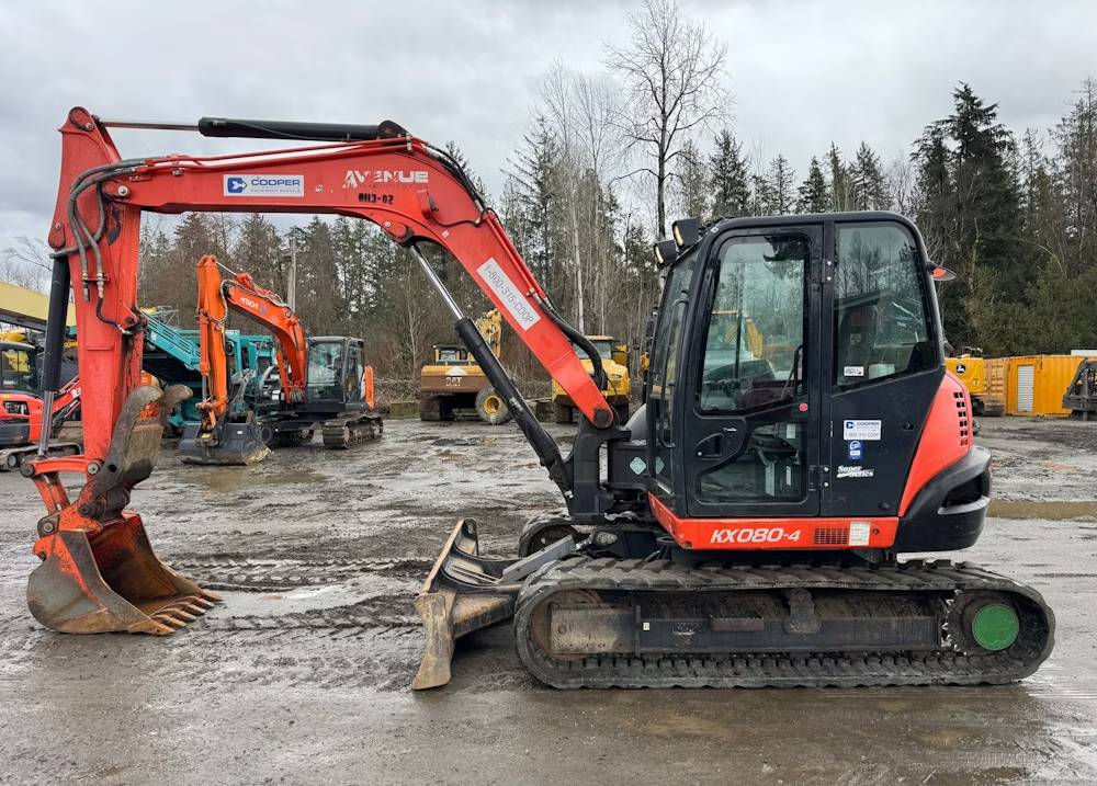 
								2018 Kubota KX080-4S full									