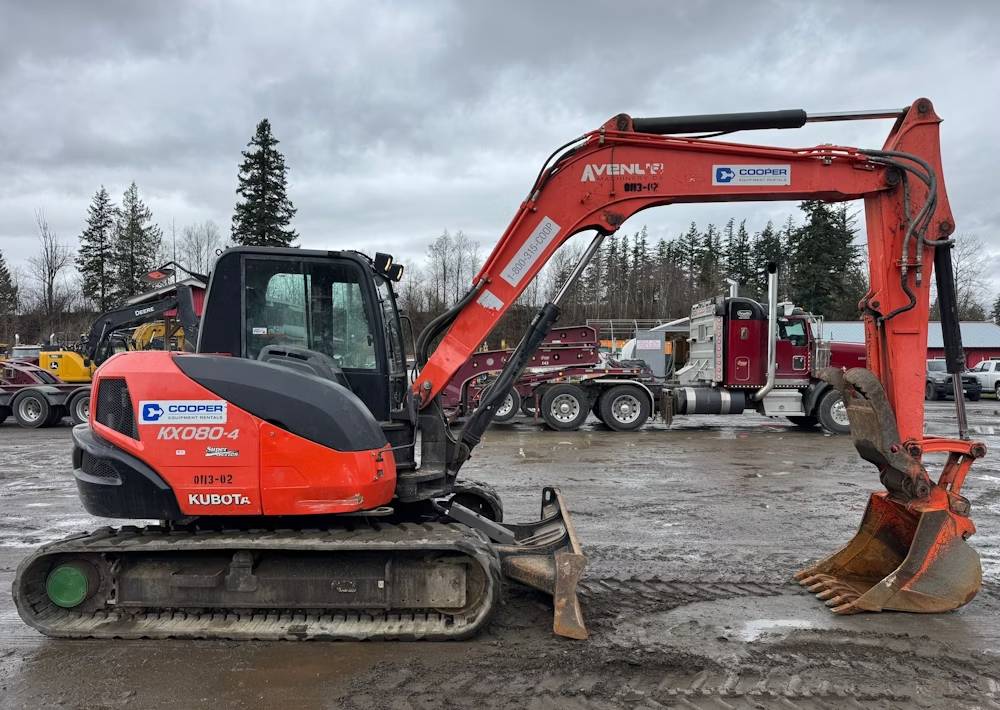 
								2018 Kubota KX080-4S full									