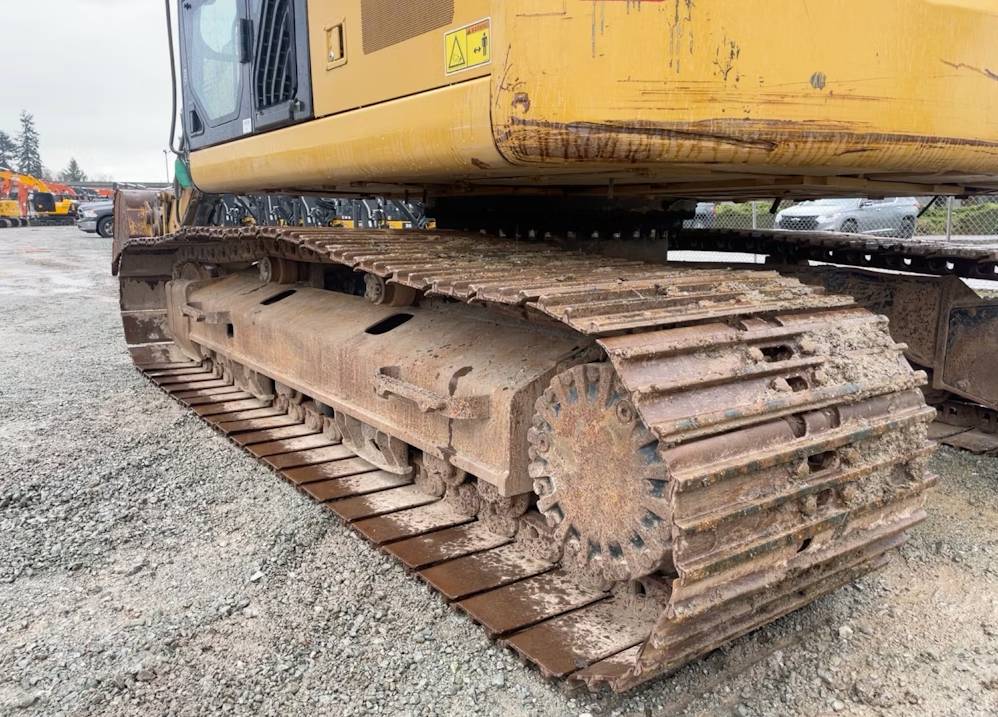 
								2014 Caterpillar 320ELRR Excavator Trackhoe Aux Hyd Thumb QC CAT Bucket full									