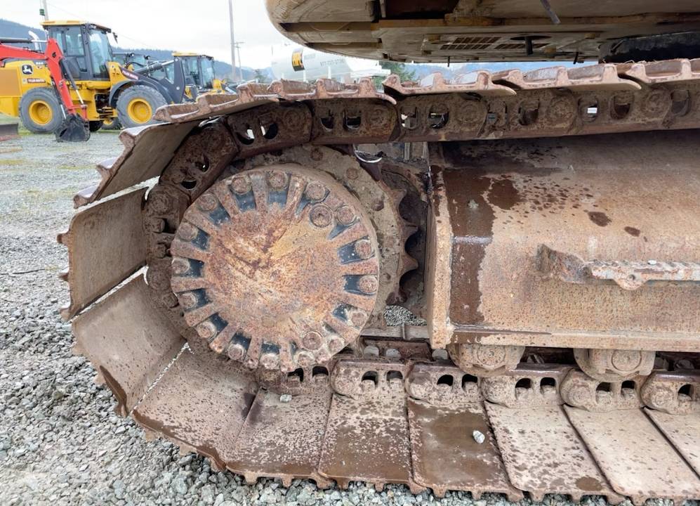 
								2014 Caterpillar 320ELRR Excavator Trackhoe Aux Hyd Thumb QC CAT Bucket full									