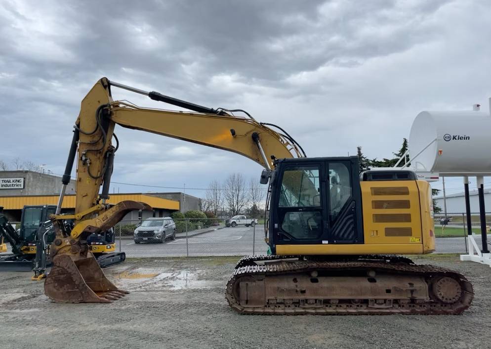 
								2014 Caterpillar 320ELRR Excavator Trackhoe Aux Hyd Thumb QC CAT Bucket full									