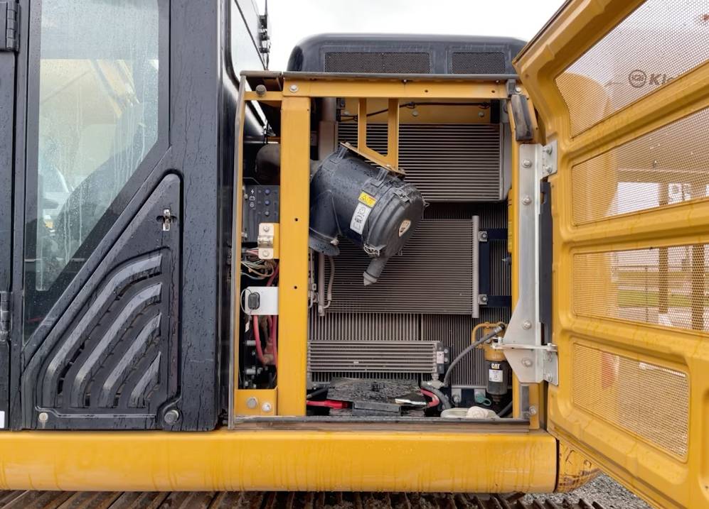 
								2014 Caterpillar 320ELRR Excavator Trackhoe Aux Hyd Thumb QC CAT Bucket full									