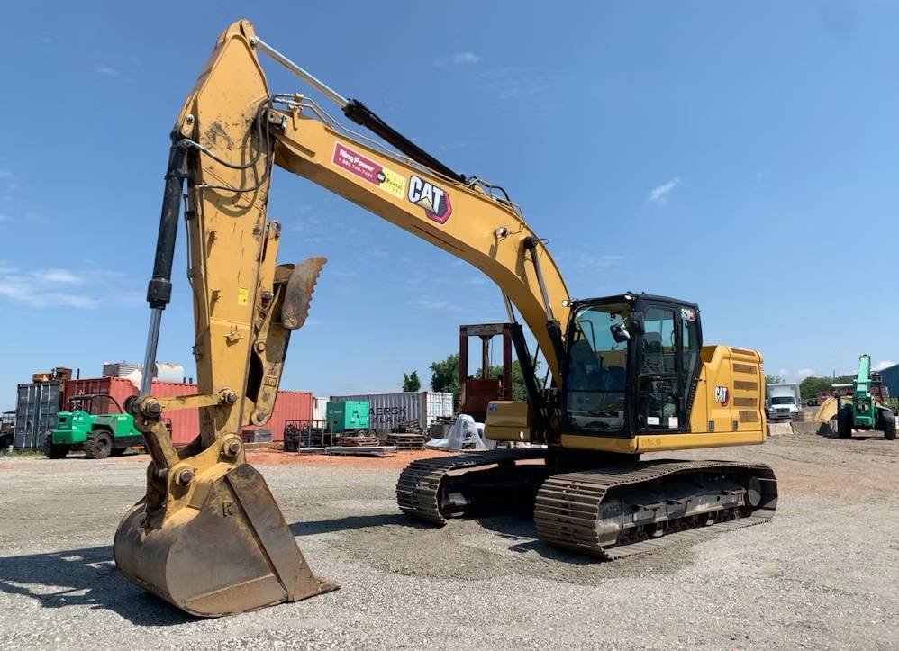 
								2021 Caterpillar 320GC Excavator Trackhoe Cab AC Thumb Aux CAT Bucket full									