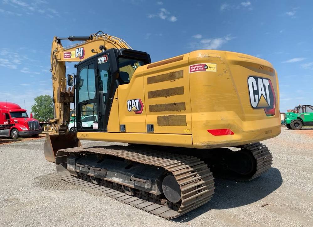 
								2021 Caterpillar 320GC Excavator Trackhoe Cab AC Thumb Aux CAT Bucket full									