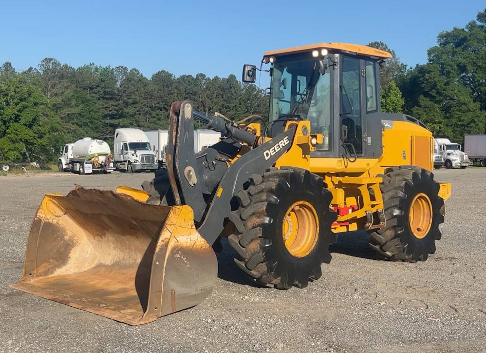 
								2019 John Deere 544L Articulating Wheel Loader Tractor Cab Forks full									