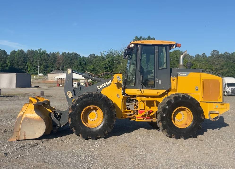 
								2019 John Deere 544L Articulating Wheel Loader Tractor Cab Forks full									