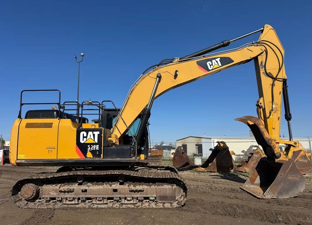 
								2014 Caterpillar 329EL Hydraulic Excavator Tractor Aux Hyd Thumb Bucket full									