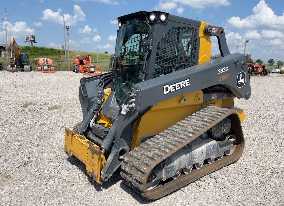 
								2022 John Deere 333G Skid Steer Track Loader AC Cab Crawler Aux Hyd full									